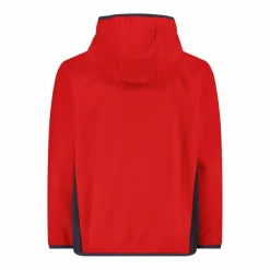 Jungen-Fleecejacke mit Kapuze und durchgehendem Reißverschluss und Color Block><noscript><img width=