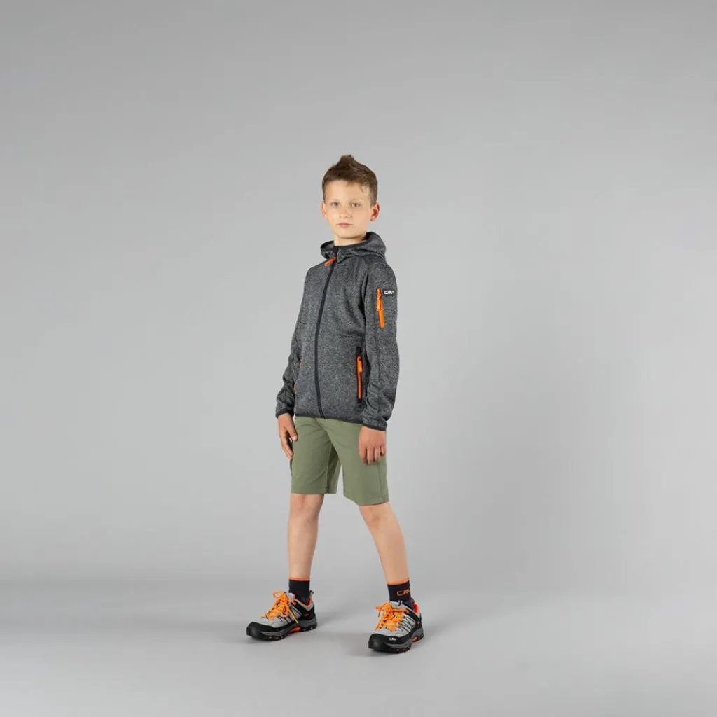 Jungen-Sweatshirt mit Kapuze aus Knit Tech Fleece>CMP Discount
