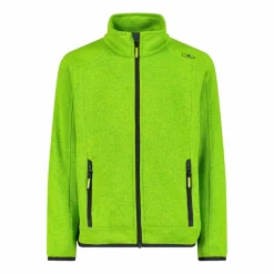 Kapuzenlose Jungen schweres Fleecejacke Knit-Tech in melierter Optik><noscript><img width=