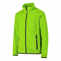 Kapuzenlose Jungen schweres Fleecejacke Knit-Tech in melierter Optik><noscript><img width=