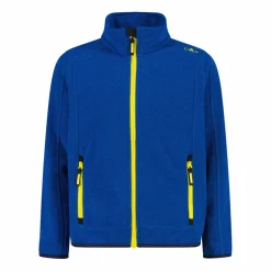 Kapuzenlose Jungen schweres Fleecejacke Knit-Tech in melierter Optik><noscript><img width=