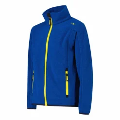 Kapuzenlose Jungen schweres Fleecejacke Knit-Tech in melierter Optik><noscript><img width=