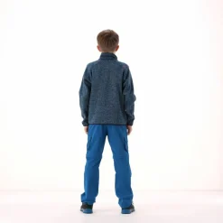 Kapuzenlose Jungen schweres Fleecejacke Knit-Tech in melierter Optik><noscript><img width=