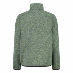 Kapuzenlose Jungen schweres Fleecejacke Knit-Tech in melierter Optik><noscript><img width=