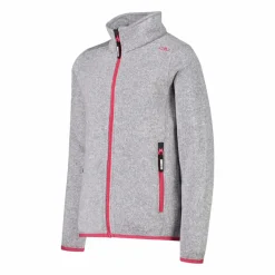 Kapuzenlose Mädchen schweres Fleecejacke Knit-Tech in melierter Optik><noscript><img width=
