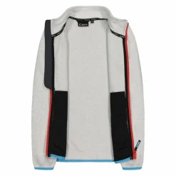 Kapuzenlose Mädchen schweres Fleecejacke Knit-Tech in melierter Optik><noscript><img width=