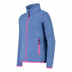 Kapuzenlose Mädchen schweres Fleecejacke Knit-Tech in melierter Optik><noscript><img width=