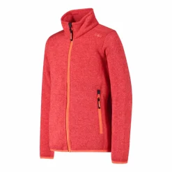 Kapuzenlose Mädchen schweres Fleecejacke Knit-Tech in melierter Optik><noscript><img width=
