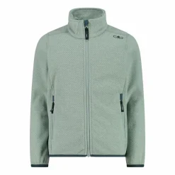 Kapuzenlose Mädchen schweres Fleecejacke Knit-Tech in melierter Optik><noscript><img width=