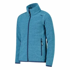 Kapuzenlose Mädchen schweres Fleecejacke Knit-Tech in melierter Optik><noscript><img width=