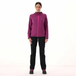 Knit-Tech-Fleece mit Kapuze und Mesh><noscript><img width=