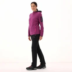 Knit-Tech-Fleece mit Kapuze und Mesh><noscript><img width=