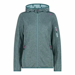 Knit-Tech-Fleece mit Kapuze und Mesh><noscript><img width=