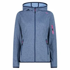 Knit-Tech-Fleece mit Kapuze und Mesh><noscript><img width=