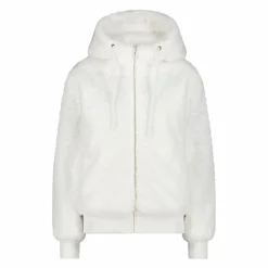 Kunstpelzjacke für Damen mit Kapuze><noscript><img width=