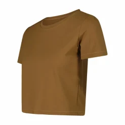 Kurzarm-Top für Damen aus Stretch-Polyamid><noscript><img width=