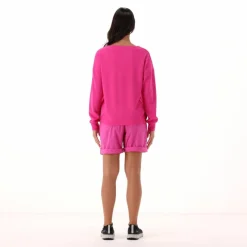 Langarms aus leichtem French Terry mit Stretch für Damen><noscript><img width=