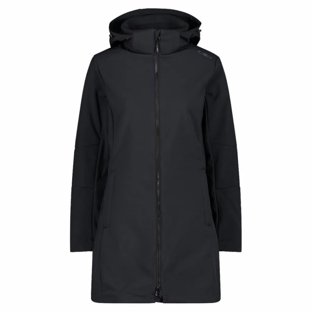 Lange Damenjacke aus Softshell>CMP