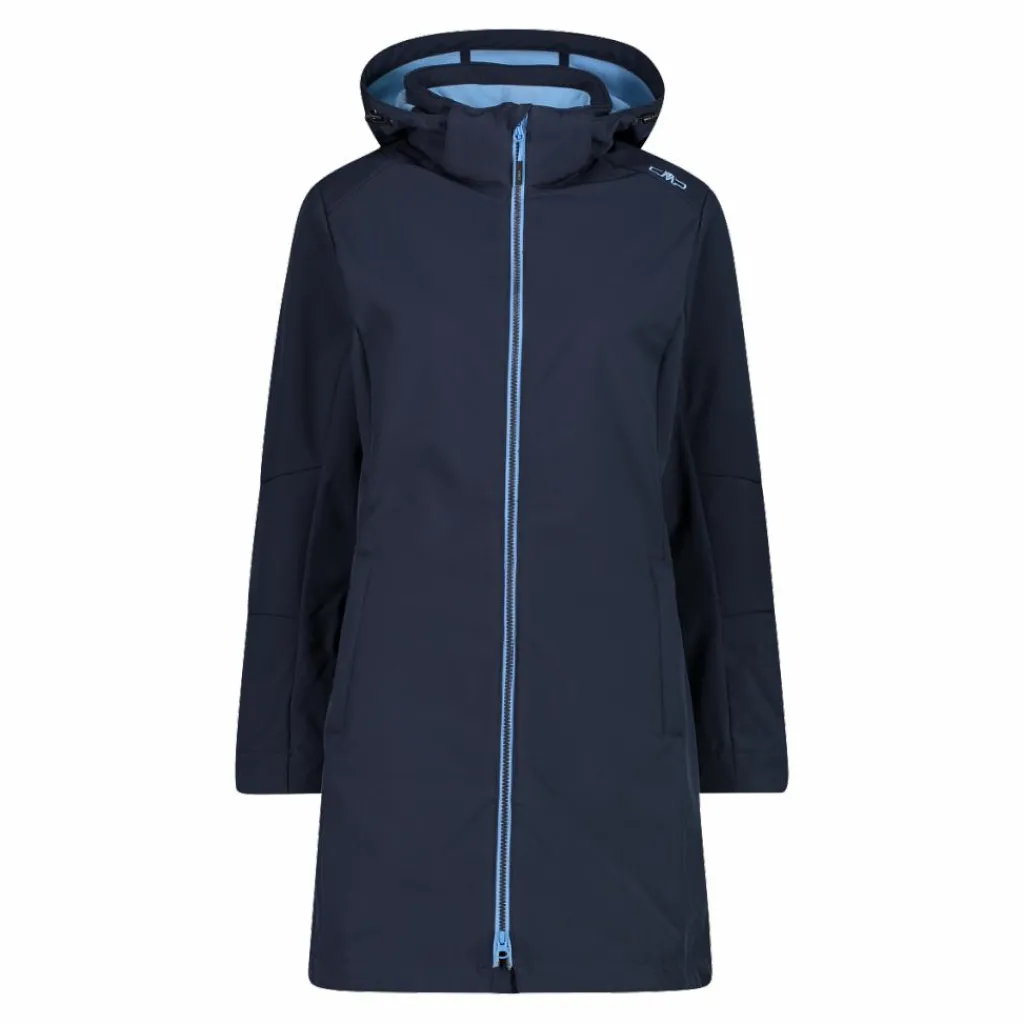 Lange Damenjacke aus Softshell>CMP