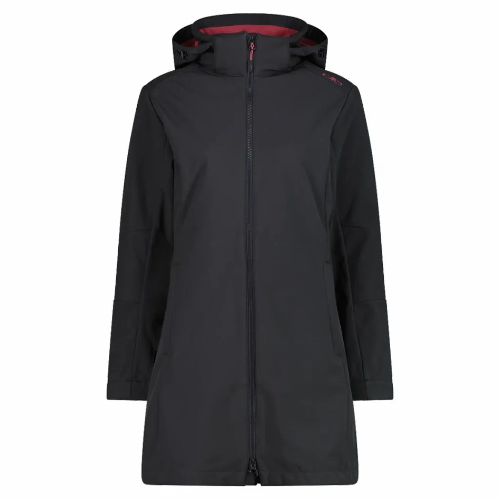 Lange Damenjacke aus Softshell>CMP