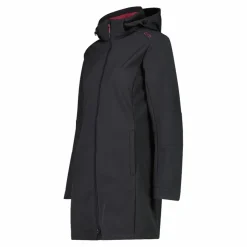 Lange Damenjacke aus Softshell><noscript><img width=