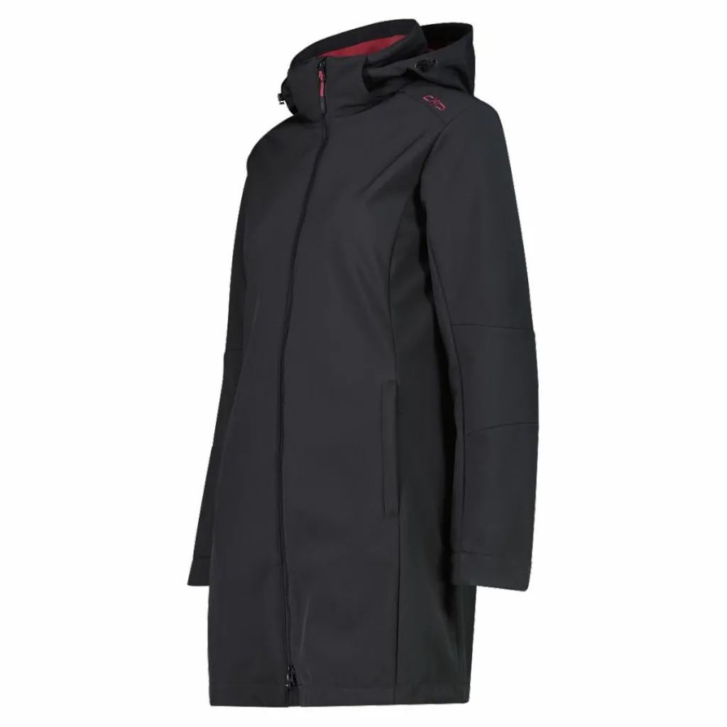 Lange Damenjacke aus Softshell>CMP
