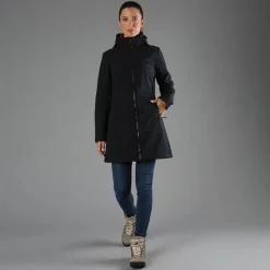 Lange Damenjacke aus Softshell><noscript><img width=