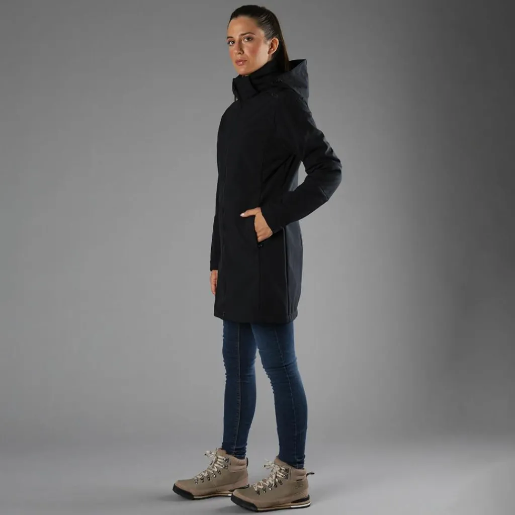 Lange Damenjacke aus Softshell>CMP