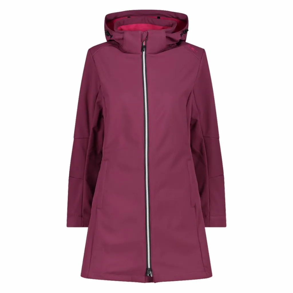 Lange Damenjacke aus Softshell>CMP