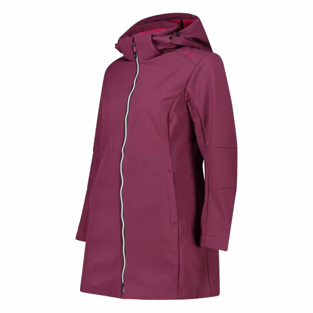Lange Damenjacke aus Softshell>CMP