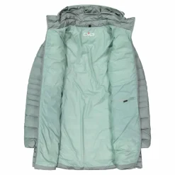 Lange Daunenjacke Sorona® Aura Melange für Damen><noscript><img width=