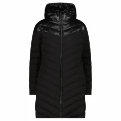 Lange einfarbige Daunenjacke Sorona® Aura für Damen><noscript><img width=