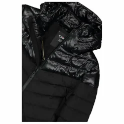 Lange einfarbige Daunenjacke Sorona® Aura für Damen><noscript><img width=
