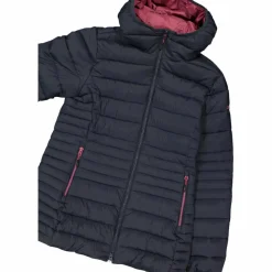 Lange einfarbige Daunenjacke Sorona® Aura für Damen><noscript><img width=