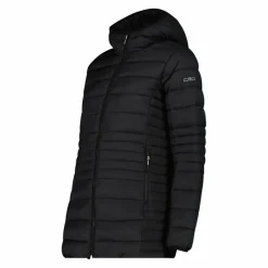 Lange einfarbige Daunenjacke Sorona® Aura für Damen><noscript><img width=