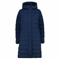 Lange gepolsterte Daunenjacke für Damen mit Kapuze>CMP Hot