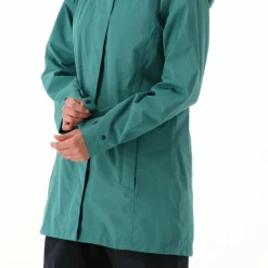 Lange, wasserdichte Damenjacke aus Ripstop><noscript><img width=