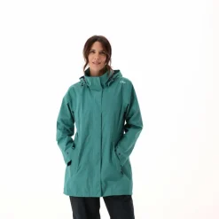 Lange, wasserdichte Damenjacke aus Ripstop><noscript><img width=