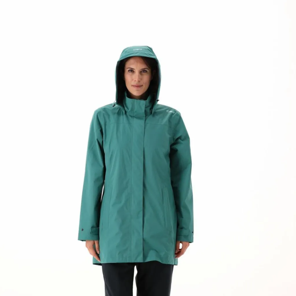 Lange, wasserdichte Damenjacke aus Ripstop>CMP Online