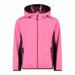 Mädchen Jacke aus leichtem Softshell, mit Fix Hood><noscript><img width=