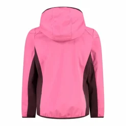 Mädchen Jacke aus leichtem Softshell, mit Fix Hood><noscript><img width=