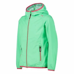Mädchen Jacke aus leichtem Softshell, mit Fix Hood><noscript><img width=