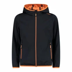 Mädchen Jacke aus leichtem Softshell, mit Fix Hood><noscript><img width=