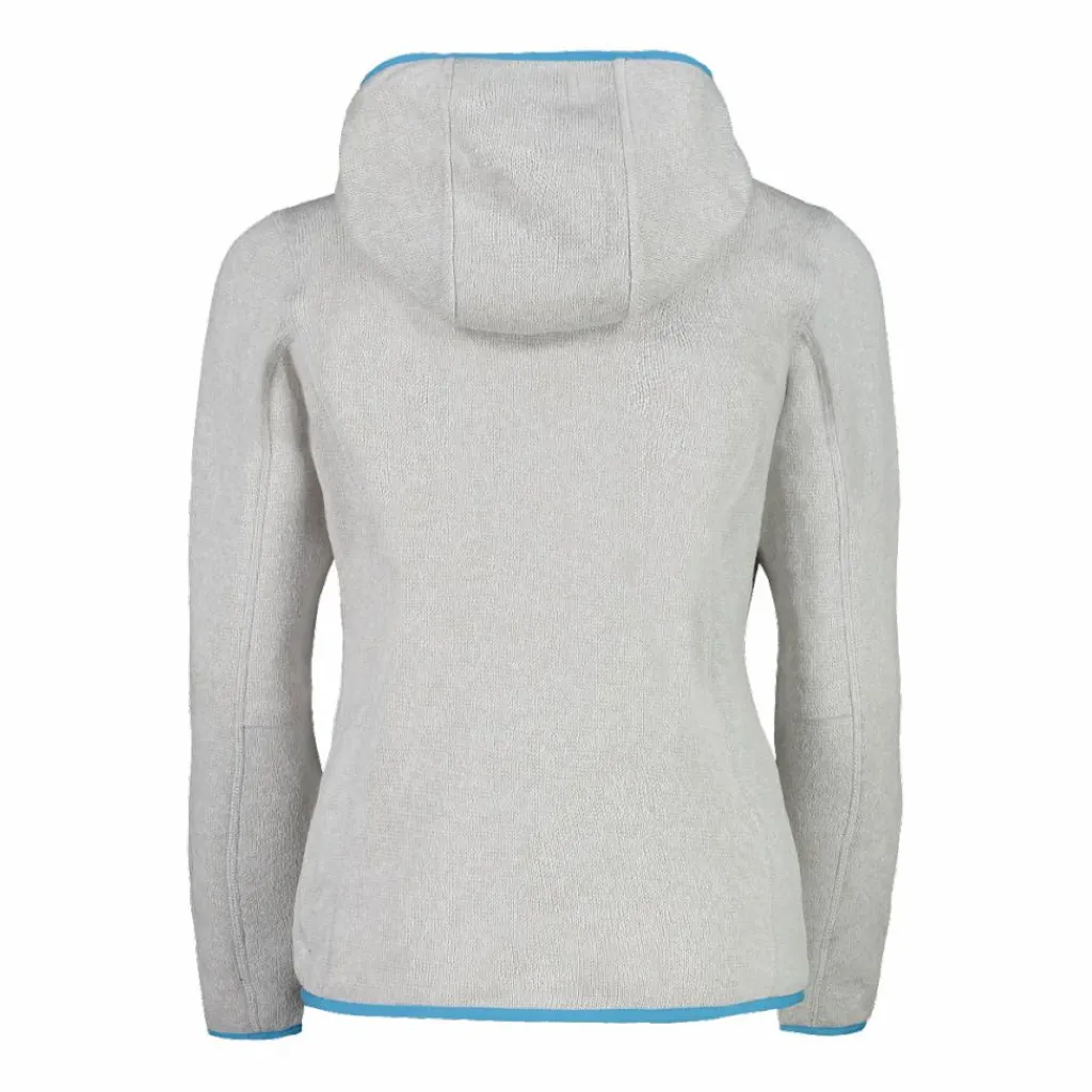 Mädchen schweres Fleecejacke Knit-Tech in melierter Optik mit Kapuze>CMP Best