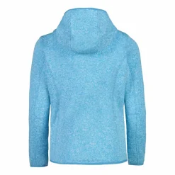 Mädchen schweres Fleecejacke Knit-Tech in melierter Optik mit Kapuze><noscript><img width=