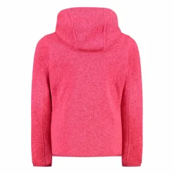 Mädchen schweres Fleecejacke Knit-Tech in melierter Optik mit Kapuze><noscript><img width=