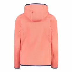 Mädchen schweres Fleecejacke Knit-Tech in melierter Optik mit Kapuze><noscript><img width=