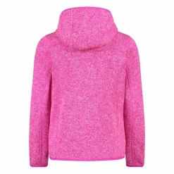 Mädchen schweres Fleecejacke Knit-Tech in melierter Optik mit Kapuze><noscript><img width=