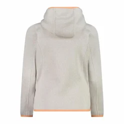 Mädchen schweres Fleecejacke Knit-Tech in melierter Optik mit Kapuze><noscript><img width=