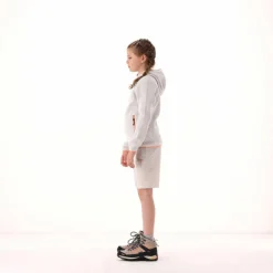 Mädchen schweres Fleecejacke Knit-Tech in melierter Optik mit Kapuze><noscript><img width=